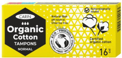 Carin organic cotton tampons normal 16ks