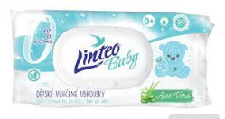 Linteo vlhč. ubrou. 80ks klipek aloe vera