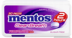 Mentos cleanbreath 12x21g Berry mint