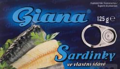 Giana Sardinky 125g ve vlastní štávě