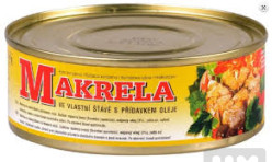 Makrela 240g ve vlastní štavě s prídavkem oleje