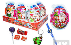 Plastové vejce merry christmas 4in1/6ks