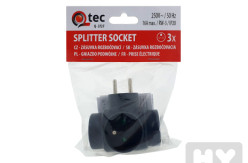 Zásuvka rozbočovací Black