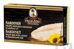Kaiser Sardinky filet bez kůže a kostí 90g v rostlinném oleji