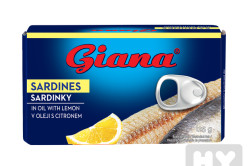 Giana Sardinky 125g v oleji s citronem