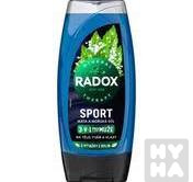 detail Radox 250ml SG M 3v1 Sport Máta a mořská sůl