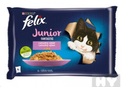 Felix fantastic 4x85g kureci a lososem v zele 8937
