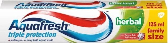 detail AQUAFRESH z.pasta 125ml triple protection herbal