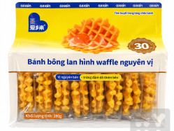 Bánh bông lan hinh waffle nguyen vi 280g