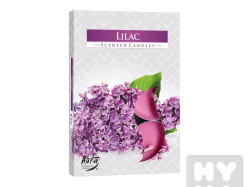 Bispol Aura tea light 6ks Lilac