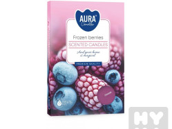 Bispol Aura Tea light 6ks Frozen berries