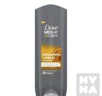 detail Dove men body face a hair wash 250ml sandal wood, vanilla