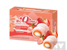 detail Qlove mochi 180g Double filling Strawberry