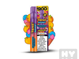 detail Kurwa rocket 1200 potahů Orange peach ice cream