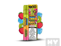 detail Kurwa rocket 1200 potahů Raspberry kiwi ice