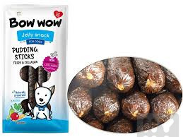 detail Bowwow klobasy s kolagenem a karamelem 6ks27-30cm