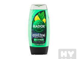 detail Radox 250ml SG M 3v1 Osvěžení Mentol a citrus