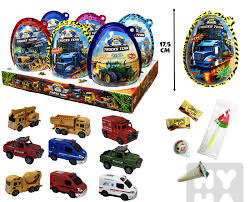 detail Plastové vejce XXXL truck team 6ks 25g