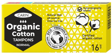 detail Carin organic cotton tampons normal 16ks