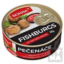 Sokra Fishburgs 240g Pecenace tomato