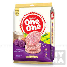 One one banh gao khoai lang tim 166g