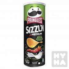 detail Pringles 160g sizzl Medium sour cream a onion