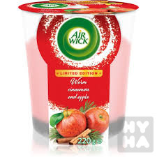 Airwick svička 220g warm cinnamon a apple