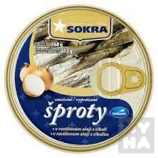 Sokra šproty 160g Rost.ol.cibule