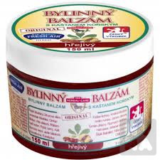 Bylinný balzám 150ml hřejivý s kaštanem konským