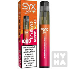 SYX bar 1000 potahů Lemon passion grapefruit