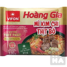 detail Hoang Gia mi kim chi thit bo 18x130g