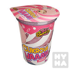 Tary candy floss with tatoo 20g jahoda/12ks