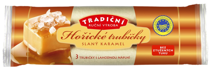 detail Hořické trubičky 42g slaný karamel