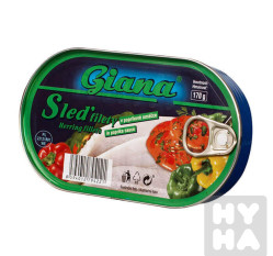 Giana Sleď filety 170g v paprikové omáčce