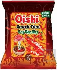 detail Oishi snack tom cay dac biet 34g