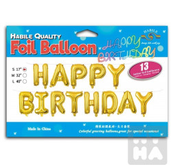Balonky foliový happy birthday/bong sinh nhat