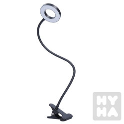Solight LED stmívatelná stolní lampička s klipem černá 300lm
