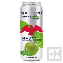 Mattoni plech 0,5L jablka a máty jemně perlivá