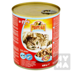 Propesko kousky kočka 830g losos a pstruh