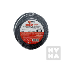 Qtec Q368F Black prodlužovací kabel 5m