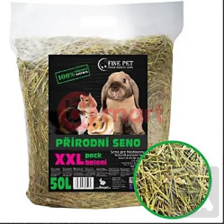Fine pet přírodní seno 50l/1,4kg xxl 152