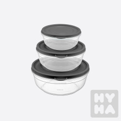 Lock&Fresh round cacuum cont. set 3ks 400/800/1350ml