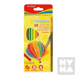Keyroad Pastelky akvarelové Ergo 12ks + štětec A709