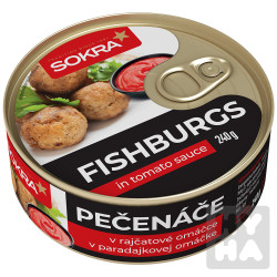 Sokra Fishburgs 240g v rajčatové omáčce