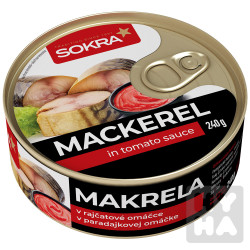 Sokra Makrela 240g v rajcatove omac.