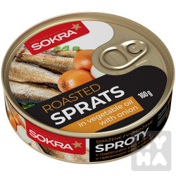 Sokra šproty 160g Rost.ol.cibule