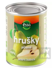 Essa hrušky loupané pulené 410g