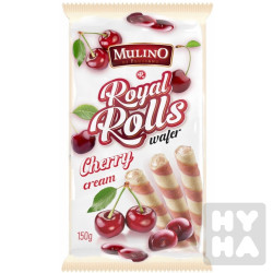 Mullino Royal Rolls wafer 150g Cherry