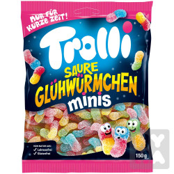 Trolli 150g saure gluhwurmchen minis