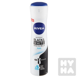 Nivea deodorant 150ml Black white invisible
